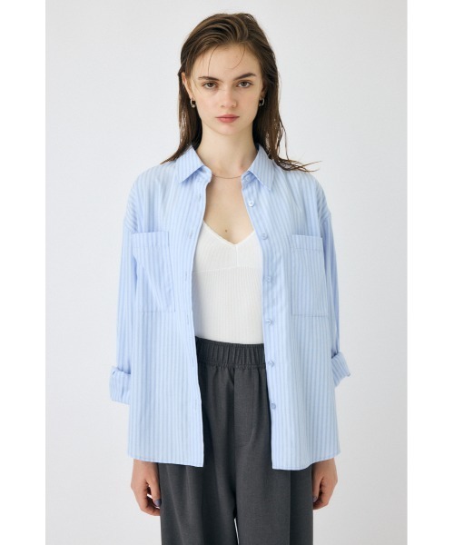 ヘビ柄長袖シャツMOUSSY STRIPE COLOR シャツ（シャツ/ブラウス）｜MOUSSY（マウジー）の