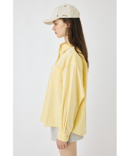 MOUSSY（マウジー）の「STRIPE COLOR シャツ（シャツ/ブラウス・レディース・ブルー/ホワイト/イエロー・FREE）」の13枚目の写真