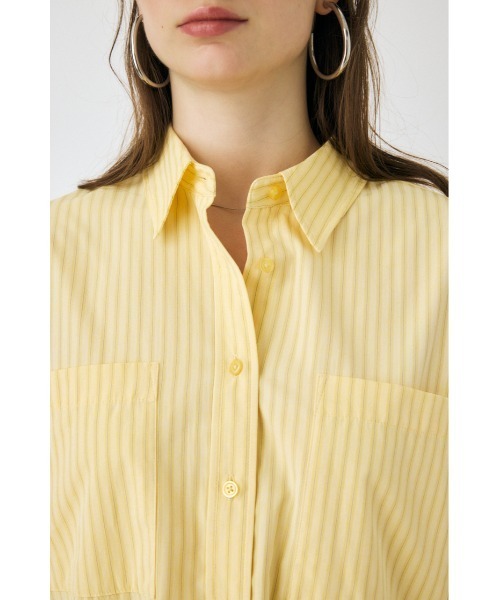 MOUSSY（マウジー）の「STRIPE COLOR シャツ（シャツ/ブラウス・レディース・ブルー/ホワイト/イエロー・FREE）」の15枚目の写真