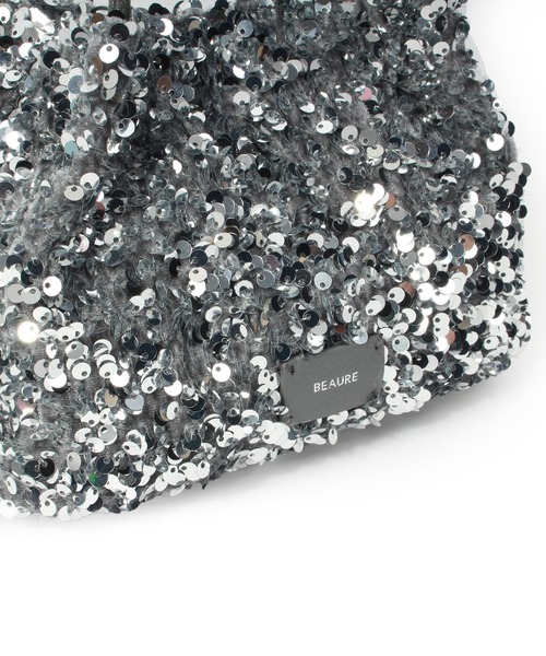Beau're(ヴュレ)の「BEAURE Sequined Mini ショルダー Bag(ショルダーバッグ・レディース・シルバー/ブラック・FREE)」の11枚目の写真