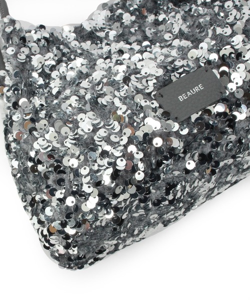 Beau're(ヴュレ)の「BEAURE Sequined Mini ショルダー Bag(ショルダーバッグ・レディース・シルバー/ブラック・FREE)」の12枚目の写真