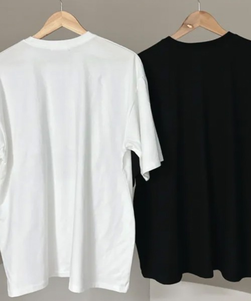 NANAHACHI(ナナハチ)の「ハート文字プリント ボクシー 半袖Tシャツ(Tシャツ/カットソー・レディース・アイボリー/ブラック・FREE)」の13枚目の写真
