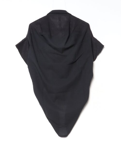 sandy（サンディー）の「模様織イレギュラーブラウス（シャツ/ブラウス・レディース・オフホワイト/ブルー/ブラック・FREE）」の4枚目の写真