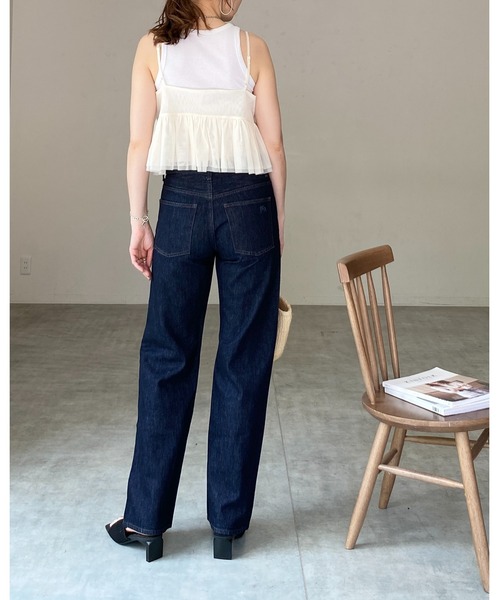 She's Closet(シーズクローゼット)の「フロントリボンシースルー/シアーチュールキャミソールビスチェ(ベスト・レディース・グレー/アイボリー/ブラック・FREE)」の20枚目の写真