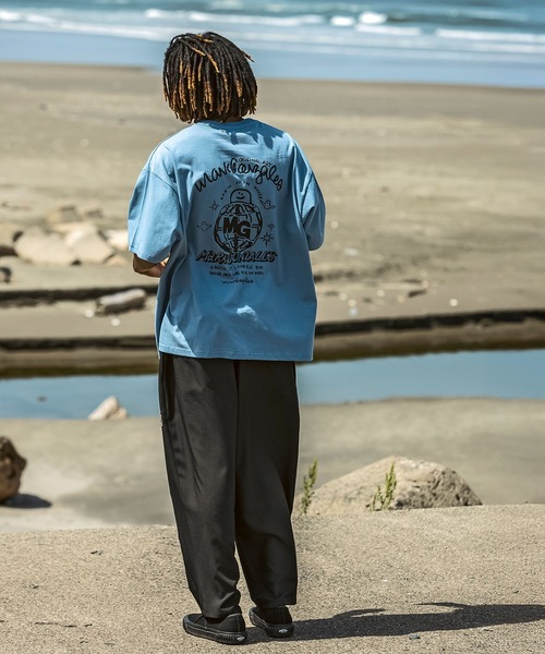 Mark Gonzales（マーク・ゴンザレス）の「【WEB・直営店限定】MARK GONZALES ARTWORK COLLECTION(マーク ゴンザレス)パームツリー刺繍 ワイドパンツ バルーンパンツ（その他パンツ・メンズ・ブラウン/ブラック・M/L/XL）」の11枚目の写真