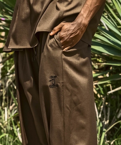Mark Gonzales（マーク・ゴンザレス）の「【WEB・直営店限定】MARK GONZALES ARTWORK COLLECTION(マーク ゴンザレス)パームツリー刺繍 ワイドパンツ バルーンパンツ（その他パンツ・メンズ・ブラウン/ブラック・M/L/XL）」の15枚目の写真