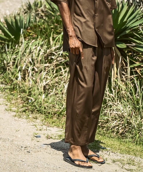 Mark Gonzales（マーク・ゴンザレス）の「【WEB・直営店限定】MARK GONZALES ARTWORK COLLECTION(マーク ゴンザレス)パームツリー刺繍 ワイドパンツ バルーンパンツ（その他パンツ・メンズ・ブラウン/ブラック・M/L/XL）」の16枚目の写真