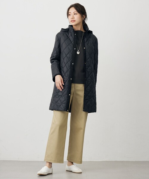 J.PRESS（ジェイプレス）の「ジョーゼットダンボール ボトルネック カットソー（Tシャツ/カットソー・レディース・パープル系/ライトグレー系/グレー系・T13）」の9枚目の写真
