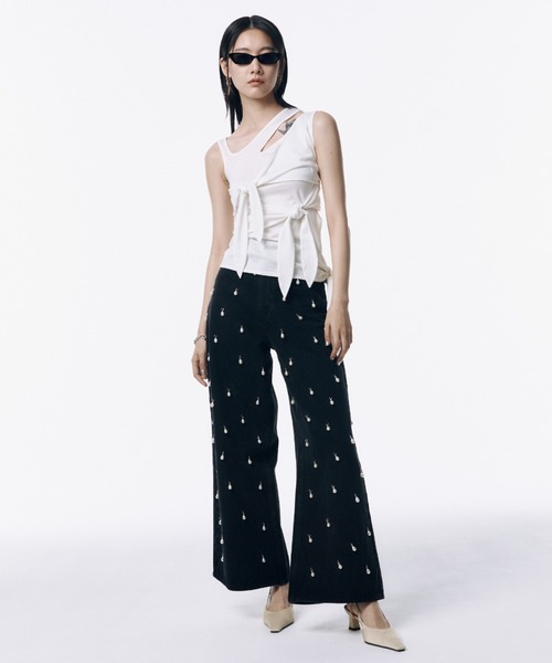 CUTTING RIBBON TOPS/カッティングリボントップス（Tシャツ