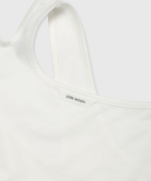 JOSE MOON(ジョゼムーン)の「CUTTING RIBBON TOPS/カッティングリボントップス(Tシャツ/カットソー・レディース・ブラック/ホワイト/ブラウン・FREE)」の13枚目の写真