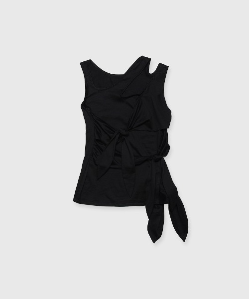 litmus フランゴン　ribbon tops black リボントップス litmus フランゴン ribbon tops black リボントップス