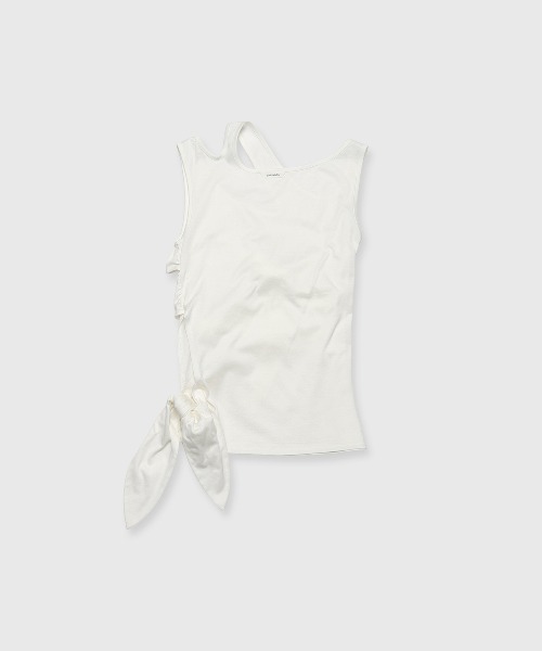 tシャツ CUTTING RIBBON TOPS/カッティングリボントップス レディース JOSE MOON tシャツ CUTTING RIBBON TOPS/カッティングリボン