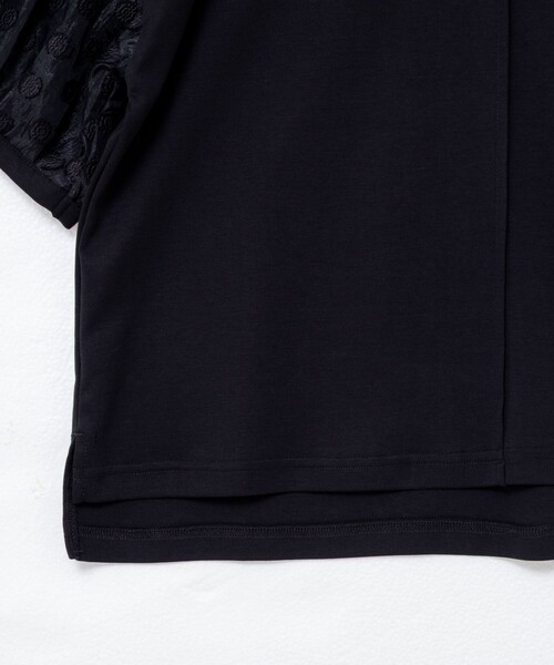 NOLLEY’S(ノーリーズ)の「ドットシアーパフスリーブカットソー(Tシャツ/カットソー・レディース・ホワイト/ブラック・38)」の18枚目の写真