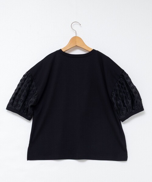 NOLLEY’S(ノーリーズ)の「ドットシアーパフスリーブカットソー(Tシャツ/カットソー・レディース・ホワイト/ブラック・38)」の16枚目の写真