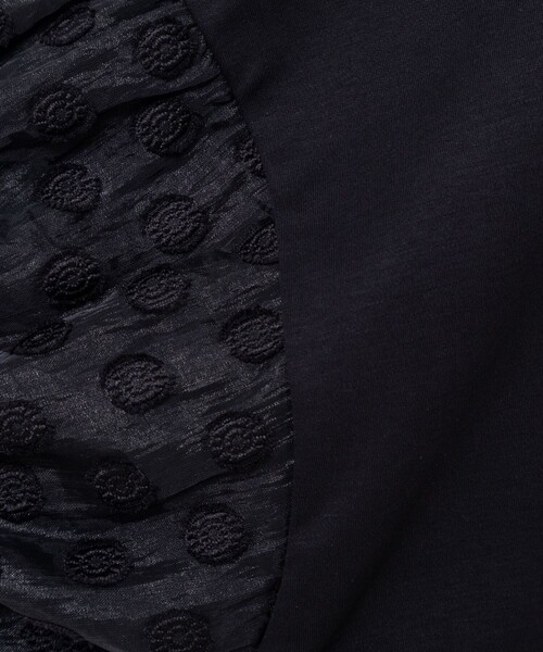 NOLLEY’S(ノーリーズ)の「ドットシアーパフスリーブカットソー(Tシャツ/カットソー・レディース・ホワイト/ブラック・38)」の12枚目の写真