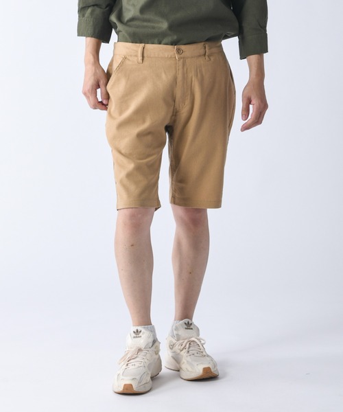 Relation(リレーション)の「リネンショートパンツ(その他パンツ・メンズ・ベージュ/カーキ/ピンク/ネイビー/サックスブルー/ブラック/ホワイト/グレー・LARGE/MEDIUM/XX-LARGE/X-LARGE/SMALL)」の10枚目の写真