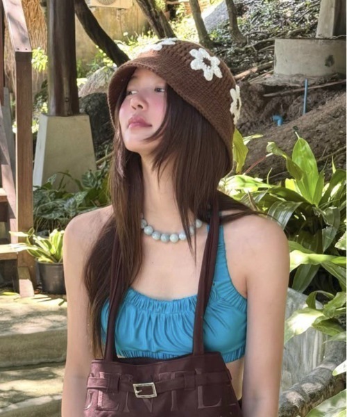 UP START(アップスタート)の「【LAMPOON】ニットハット(ハット・レディース・ブラック/ブラウン/ホワイト・FREE)」の12枚目の写真