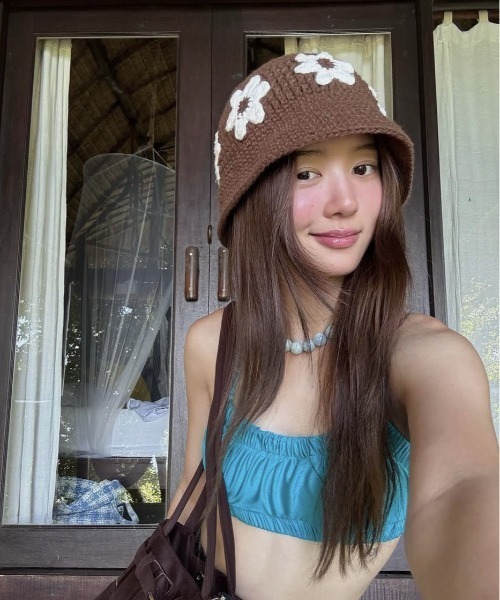 UP START(アップスタート)の「【LAMPOON】ニットハット(ハット・レディース・ブラック/ブラウン/ホワイト・FREE)」の10枚目の写真