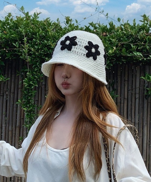 UP START(アップスタート)の「【LAMPOON】ニットハット(ハット・レディース・ブラック/ブラウン/ホワイト・FREE)」の9枚目の写真