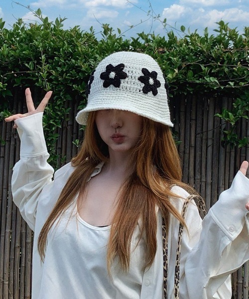 UP START(アップスタート)の「【LAMPOON】ニットハット(ハット・レディース・ブラック/ブラウン/ホワイト・FREE)」の5枚目の写真