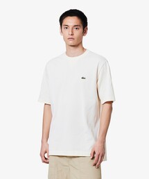 LACOSTE（ラコステ）の「L.12.12アレンジ ガゼット付き鹿の子地 半袖Tシャツ（Tシャツ/カットソー）」