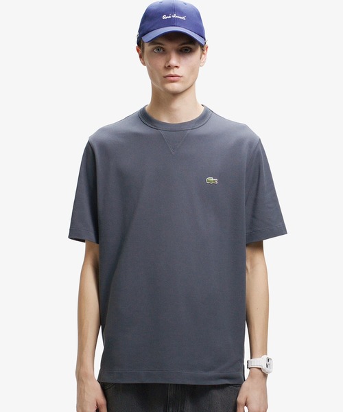 LACOSTE(ラコステ)の「L.12.12アレンジ ガゼット付き鹿の子地 半袖Tシャツ(Tシャツ/カットソー・メンズ・ブラック/レッド系その他/オフホワイト/チャコールグレー/ブラウン系その他/ダークアッシュ・5/3/4/2)」の4枚目の写真
