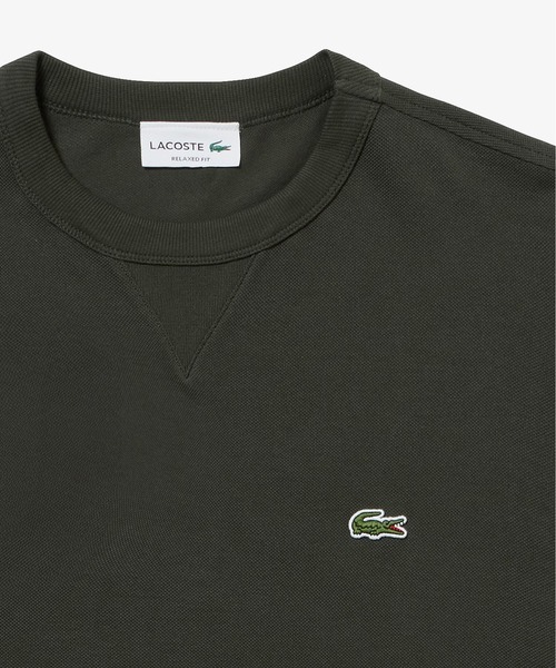 LACOSTE(ラコステ)の「L.12.12アレンジ ガゼット付き鹿の子地 半袖Tシャツ(Tシャツ/カットソー・メンズ・ブラック/レッド系その他/オフホワイト/チャコールグレー/ブラウン系その他/ダークアッシュ・5/3/4/2)」の18枚目の写真