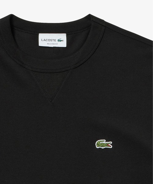 LACOSTE(ラコステ)の「L.12.12アレンジ ガゼット付き鹿の子地 半袖Tシャツ(Tシャツ/カットソー・メンズ・ブラック/レッド系その他/オフホワイト/チャコールグレー/ブラウン系その他/ダークアッシュ・5/3/4/2)」の8枚目の写真