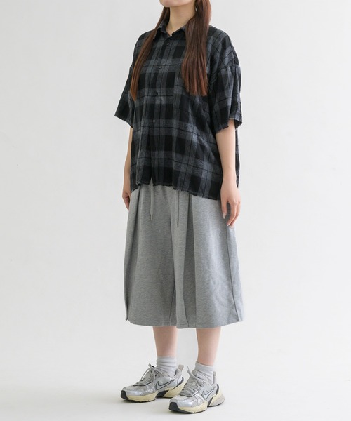 EPNK】Vertical tuck sweat shorts / バーティカルタックスウェット