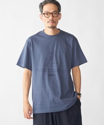 【WEB限定】SHIPS: SHIPS Co. デザイン プリント Tシャツ