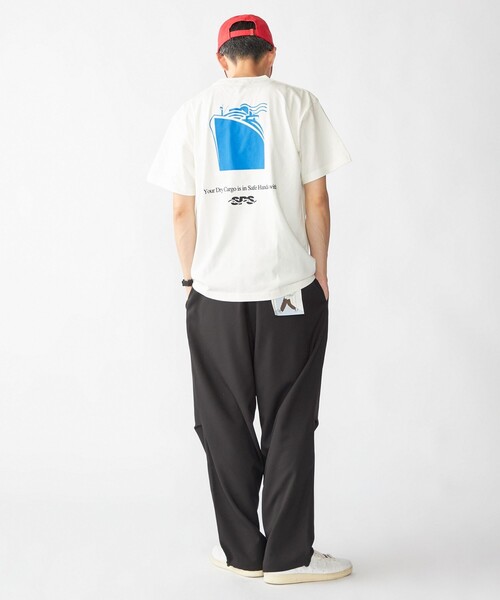 SHIPS（シップス）の「【WEB限定】SHIPS: SHIPS Co. デザイン プリント Tシャツ（Tシャツ/カットソー・メンズ・ホワイト/ベージュ/ネイビー/ロイヤルブルー・SMALL/MEDIUM/LARGE/X-LARGE）」の9枚目の写真