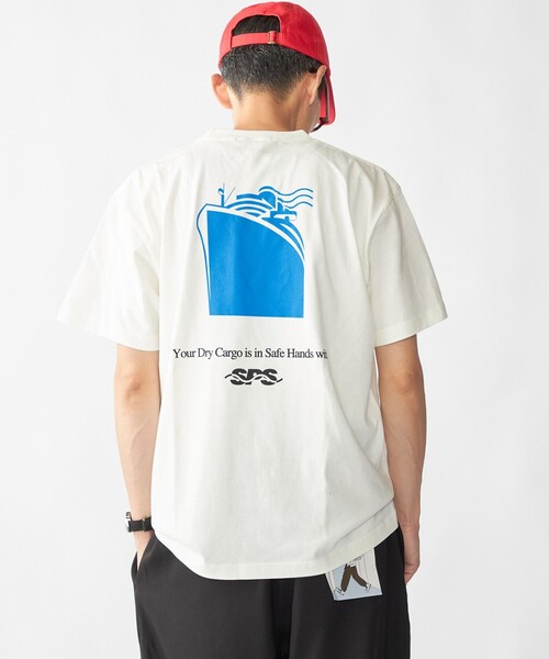 SHIPS（シップス）の「【WEB限定】SHIPS: SHIPS Co. デザイン プリント Tシャツ（Tシャツ/カットソー・メンズ・ホワイト/ベージュ/ネイビー/ロイヤルブルー・SMALL/MEDIUM/LARGE/X-LARGE）」の15枚目の写真