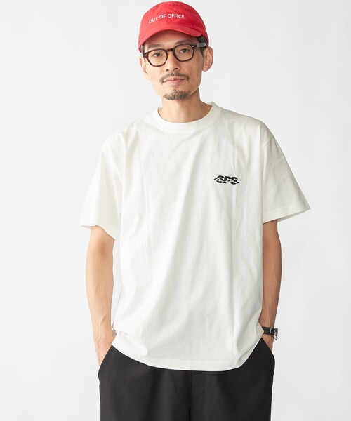 SHIPS（シップス）の「【WEB限定】SHIPS: SHIPS Co. デザイン プリント Tシャツ（Tシャツ/カットソー・メンズ・ホワイト/ベージュ/ネイビー/ロイヤルブルー・SMALL/MEDIUM/LARGE/X-LARGE）」の17枚目の写真