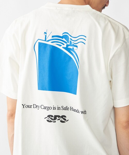 SHIPS（シップス）の「【WEB限定】SHIPS: SHIPS Co. デザイン プリント Tシャツ（Tシャツ/カットソー・メンズ・ホワイト/ベージュ/ネイビー/ロイヤルブルー・SMALL/MEDIUM/LARGE/X-LARGE）」の19枚目の写真