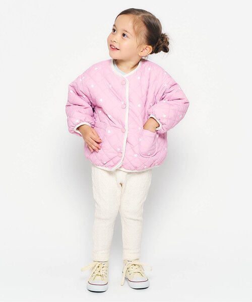 apres les cours（アプレレクール）の「ケーブルレギンス（レギンス/スパッツ・キッズ・アイボリー/ピンク/チャコール・80/90/100/110/120/130）」の7枚目の写真