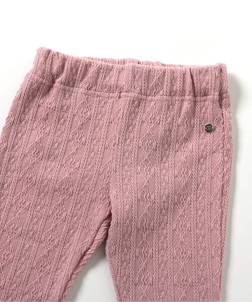 apres les cours（アプレレクール）の「ケーブルレギンス（レギンス/スパッツ・キッズ・アイボリー/ピンク/チャコール・80/90/100/110/120/130）」の16枚目の写真