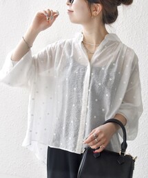 SHIPS - ⭐︎新品未使用⭐︎SHIPS シャツ ブラウス ドット／ホワイト SHIPS｜シップスのシャツ/ブラウス（ドット柄）通販 - ZOZOTOWN