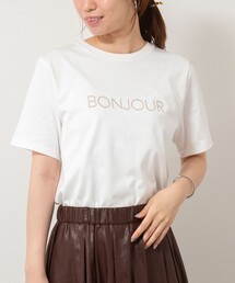 BONJOUR刺繍Tシャツ