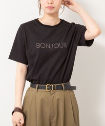 BONJOUR刺繍Tシャツ