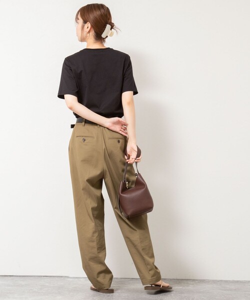 NOLLEY’S（ノーリーズ）の「BONJOUR刺繍Tシャツ（Tシャツ/カットソー・レディース・オフホワイト/ブラック/サックスブルー/ブラウン・38）」の12枚目の写真
