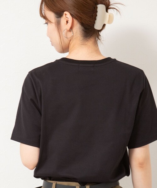 NOLLEY’S（ノーリーズ）の「BONJOUR刺繍Tシャツ（Tシャツ/カットソー・レディース・オフホワイト/ブラック/サックスブルー/ブラウン・38）」の14枚目の写真