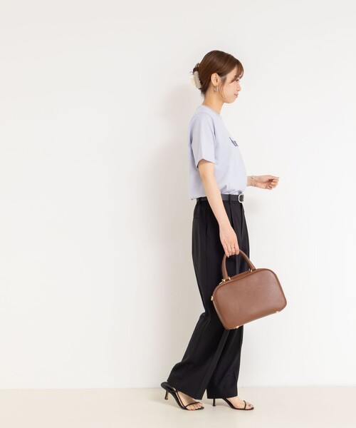 NOLLEY’S（ノーリーズ）の「BONJOUR刺繍Tシャツ（Tシャツ/カットソー・レディース・オフホワイト/ブラック/サックスブルー/ブラウン・38）」の22枚目の写真