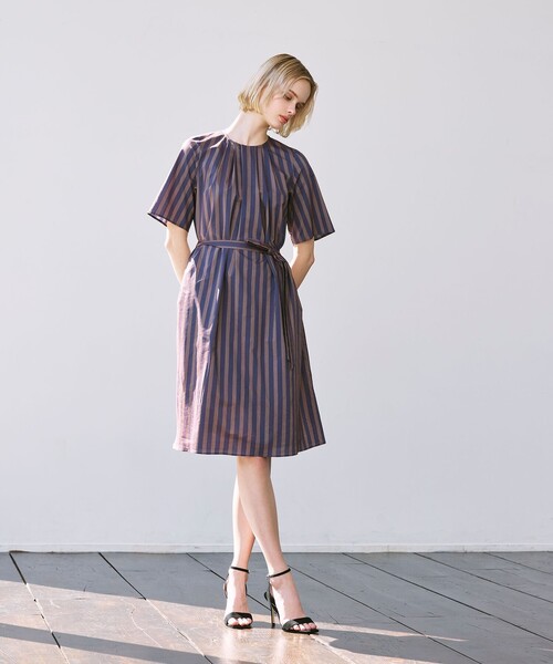 MACKINTOSH LONDON（マッキントッシュ ロンドン）の「コットンキュプラストレッチワンピース（ワンピース・レディース・パープル系その他4/グレー系その他2・40/38）」の4枚目の写真