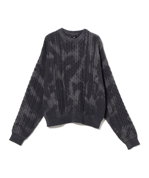 BEAMS（ビームス）の「ワイドショートフィット アランニット（ニット/セーター・メンズ・ブラック系その他4/ベージュ・XL/L/M/S）」の12枚目の写真