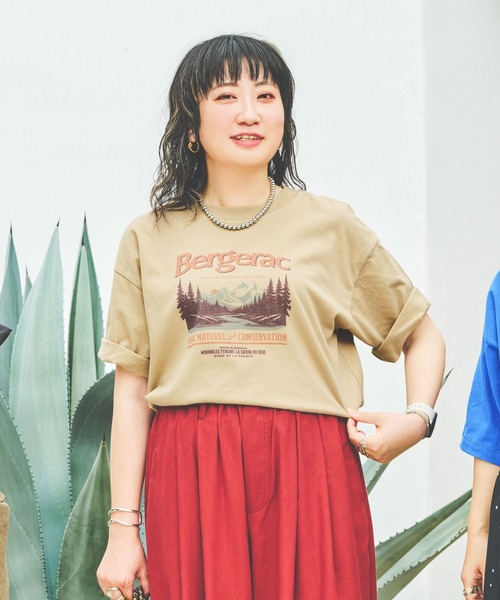 studio CLIP(スタディオクリップ)の「【CLIP BY STAFF】スーベニアロゴTシャツ(Tシャツ/カットソー・レディース・その他8/その他9/ブルー/その他7/チャコール/ベージュ・FREE)」の3枚目の写真