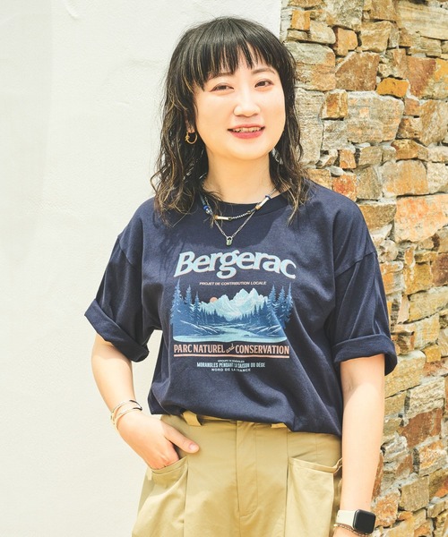 studio CLIP(スタディオクリップ)の「【CLIP BY STAFF】スーベニアロゴTシャツ(Tシャツ/カットソー・レディース・その他8/その他9/ブルー/その他7/チャコール/ベージュ・FREE)」の6枚目の写真