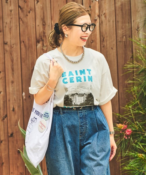 studio CLIP(スタディオクリップ)の「【CLIP BY STAFF】スーベニアロゴTシャツ(Tシャツ/カットソー・レディース・その他8/その他9/ブルー/その他7/チャコール/ベージュ・FREE)」の20枚目の写真