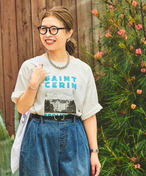 studio CLIP(スタディオクリップ)の「【CLIP BY STAFF】スーベニアロゴTシャツ(Tシャツ/カットソー・レディース・その他8/その他9/ブルー/その他7/チャコール/ベージュ・FREE)」の18枚目の写真