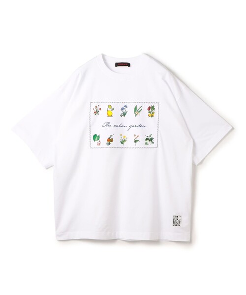 caban（キャバン）の「CABaN スビンコットン GREEN SHOWERプリントTシャツ（Tシャツ/カットソー・メンズ・ブラック系その他/ホワイト系その他・L/M/S）」の2枚目の写真