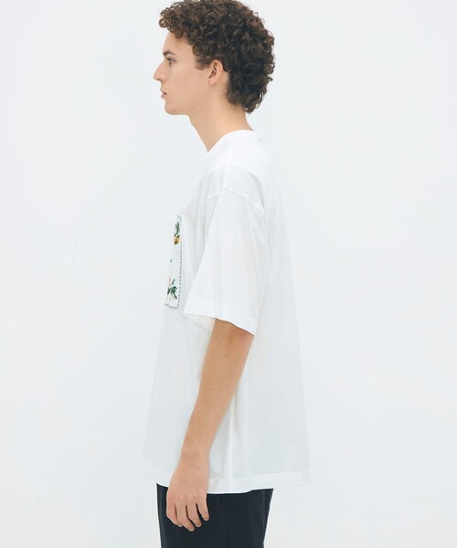 caban（キャバン）の「CABaN スビンコットン GREEN SHOWERプリントTシャツ（Tシャツ/カットソー・メンズ・ブラック系その他/ホワイト系その他・L/M/S）」の9枚目の写真